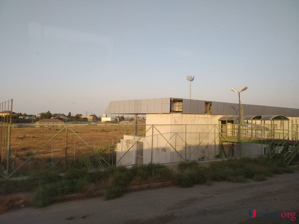 "Hafka"nın stadionu xarabalığa çevrildi - FOTOLAR